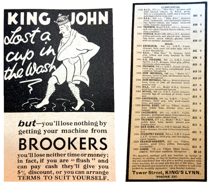 1934 BROOKERS AD