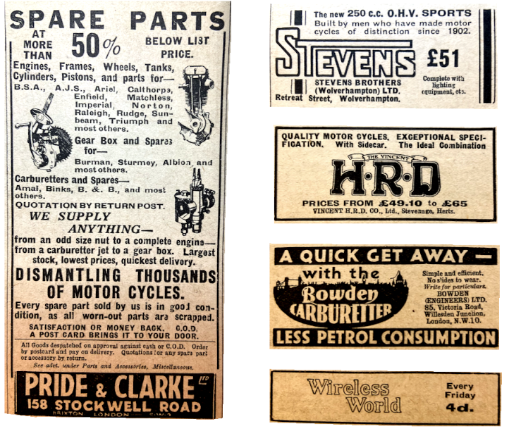 1934 P&C STEVENS ETC ADS