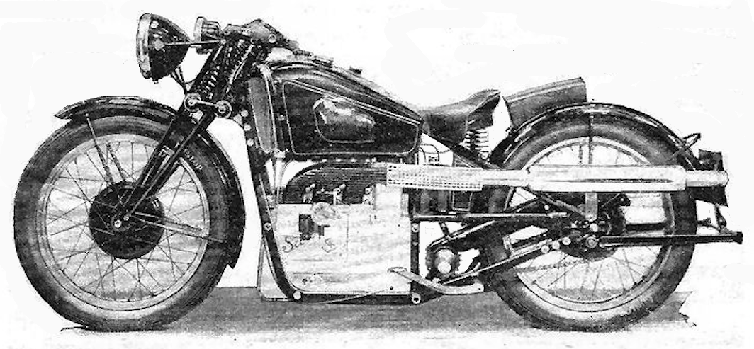 1934 SCOTT S3 SIDE VIEW