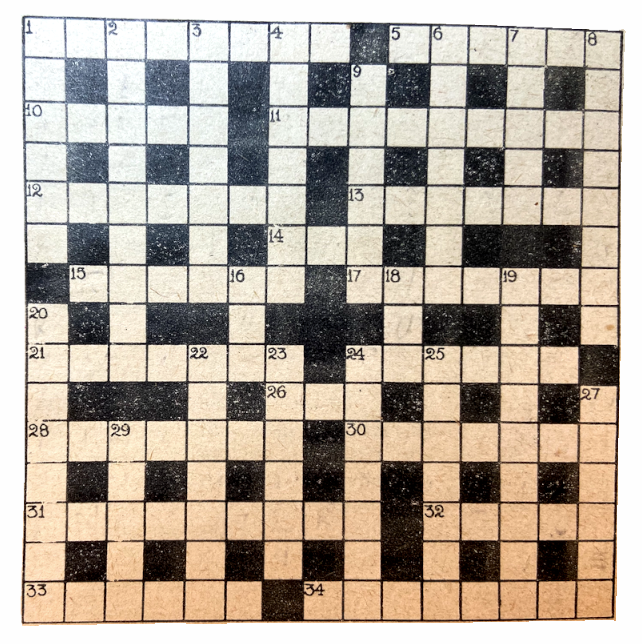 1935 CROSSWORD GRID