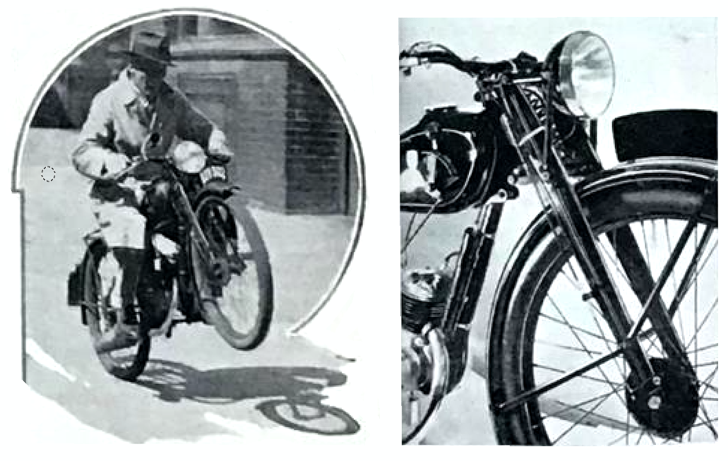 1935 DKW98 WHEELY FORKS