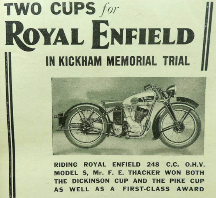 1935 ROYAL ENFIELD AD