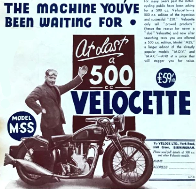 1935 VELO MSS AD