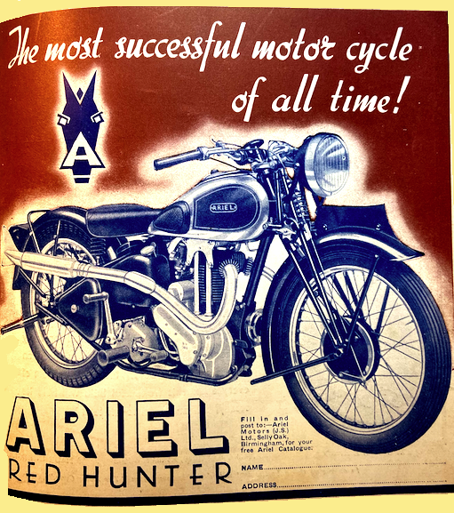 1936 ARIEL RED HUNTER AD