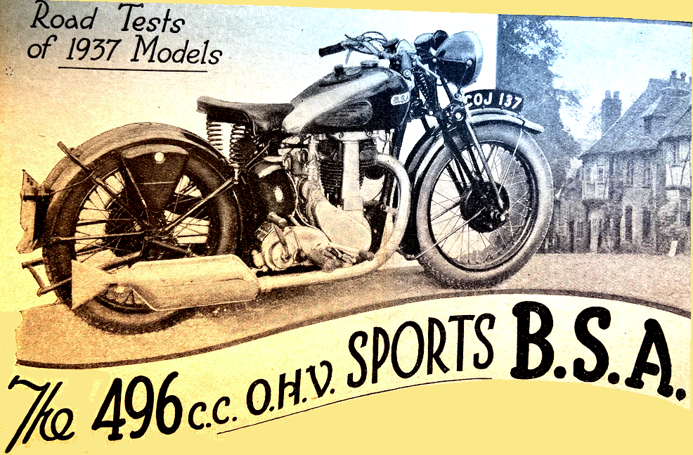 1936 BSA 496 RT HEAD