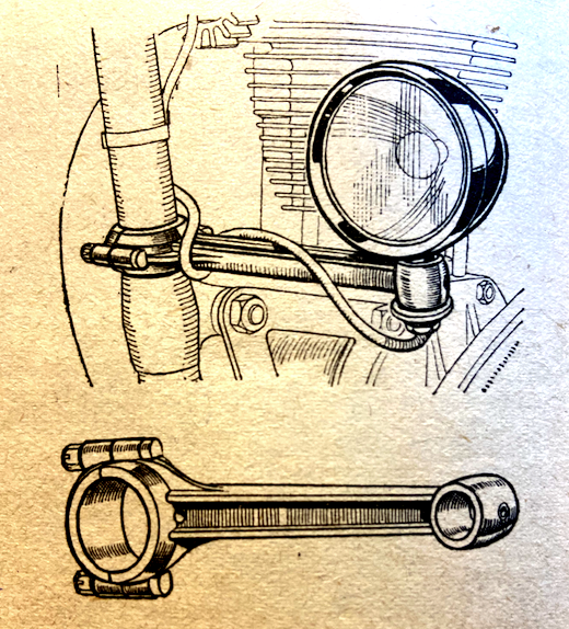 1936 HINTS CONROD LAMP MOUNT