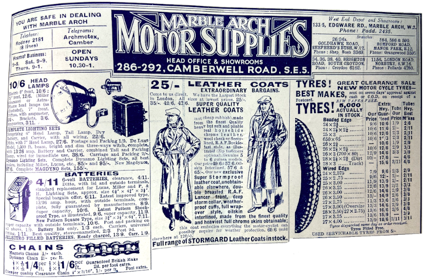 1936 MARBLE ARCH AD TOP