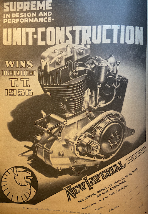 1936 NEWIMP UNIT AD