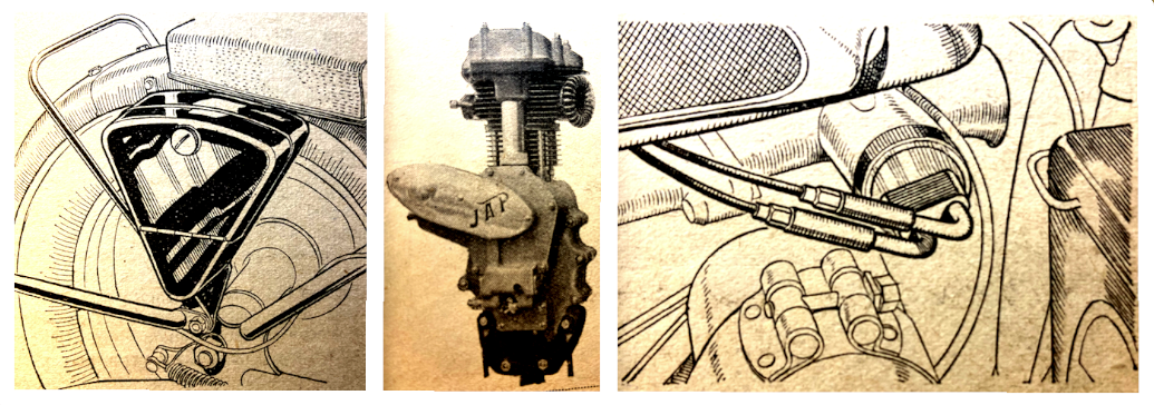 1936 SHOW BSA TOOLBOX JAP 250 TIGER CABLES