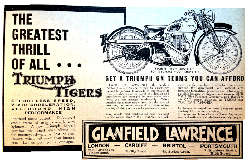 1936 TRIUMPH T90 AD