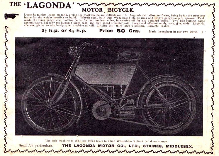 1904 LAGONDA AD