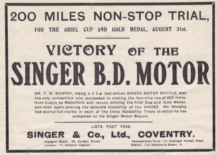 1904 SINGER AD