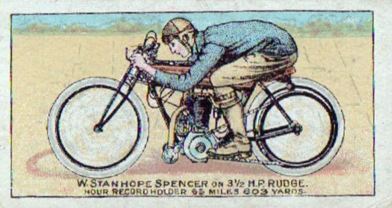 1911 RUDGE RECORD CARD