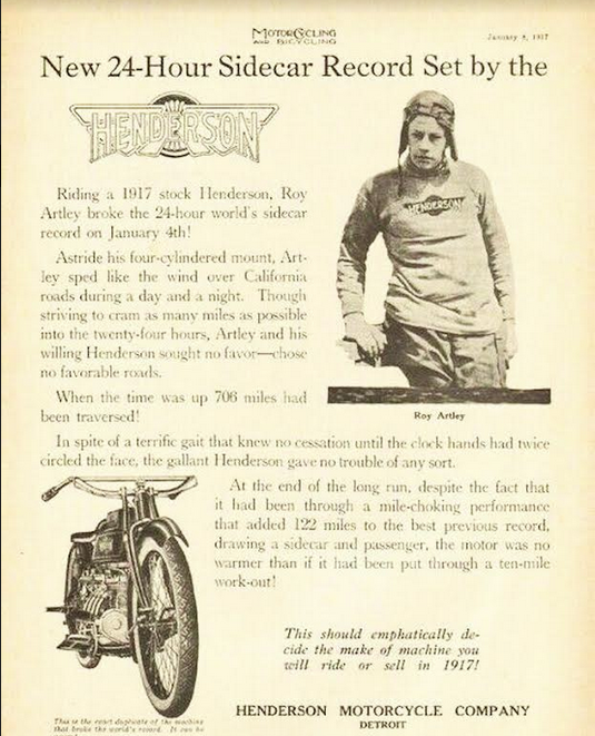 1917 HENDERSON RECORD AD