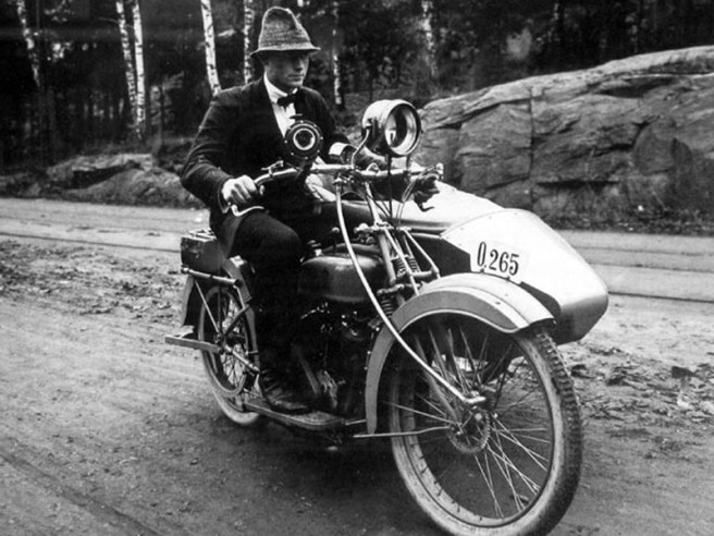 1919 HUSQVARNA WITH A HAT
