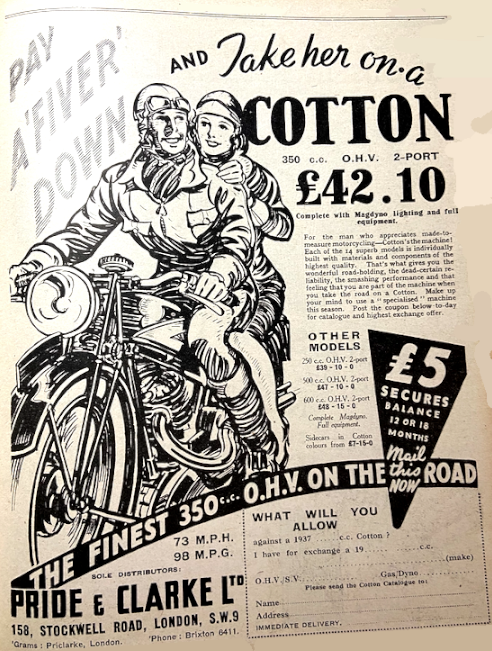 1937 COTTON 350 AD