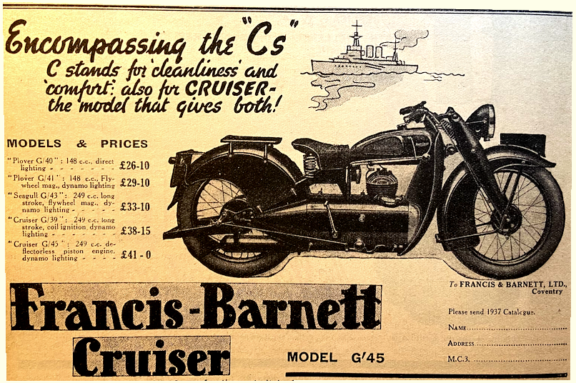 1937 FB CRUISER AD