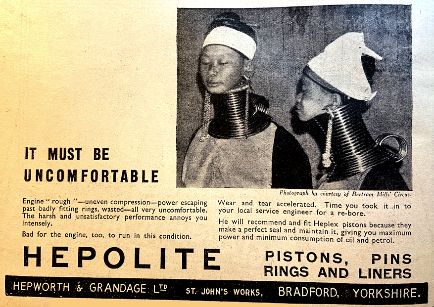 1937 HEOPLITE NECK AD