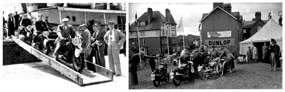 1937 ISDT JERRIES ARRIVE SCRUTINEERING
