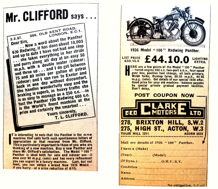 1937 PANTHER M100 AD