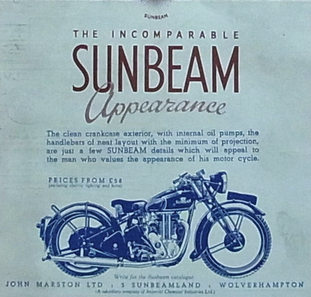 1937 SUNBEAM AD
