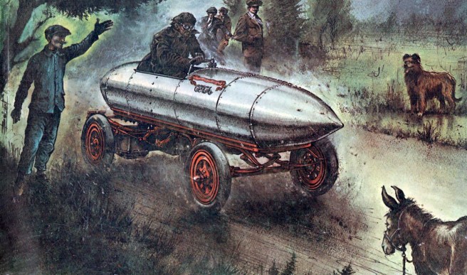 CARTOON TORPEDO CAR
