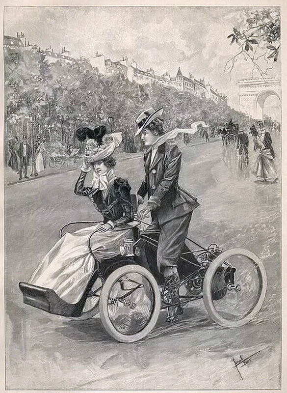 CARTOONS 1898 CHAMPS ELYSSES