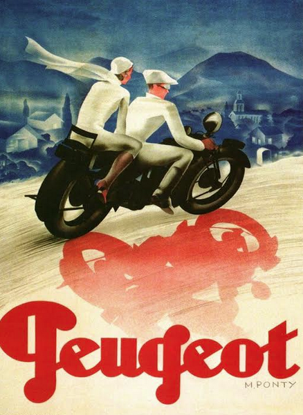 CARTOONS PEUGEOT POSTER