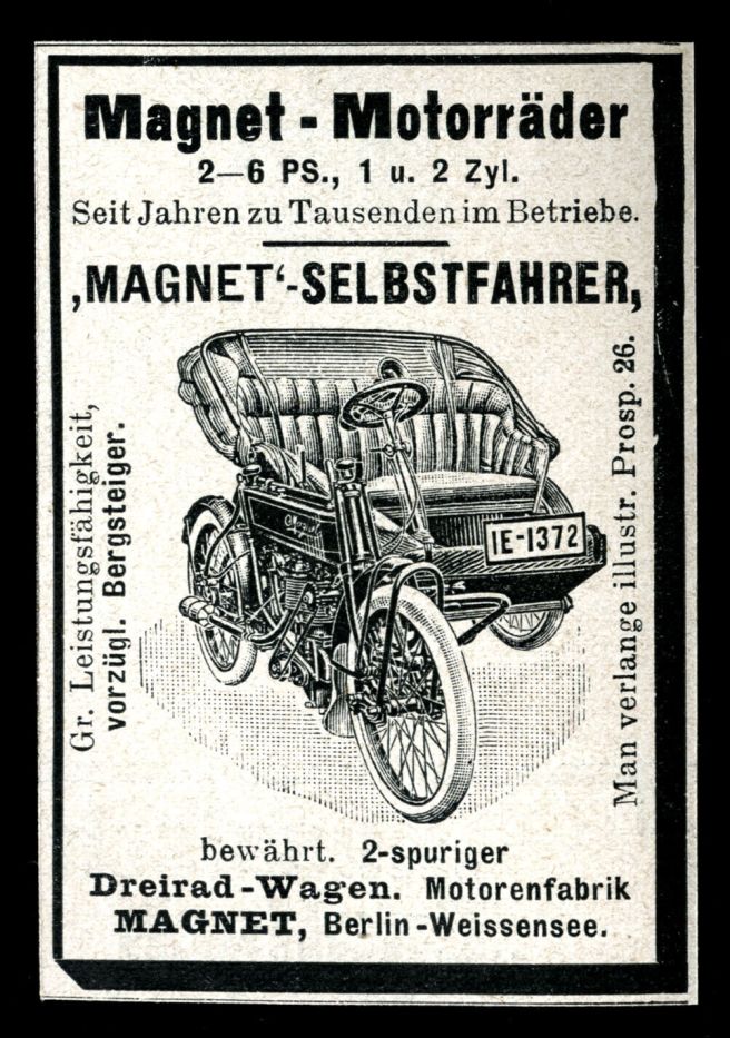 1911 MAGNET SELBSTFAHRER AD