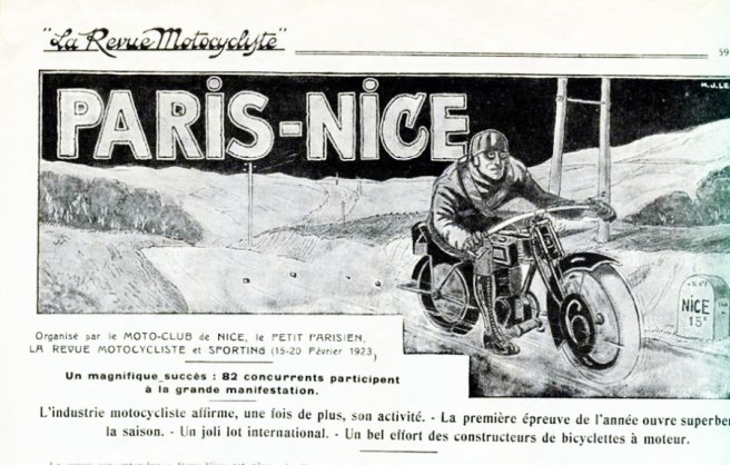 1923 PARIS-NICE AD