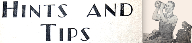 1938 HINTS AND TIPS HEAD AW