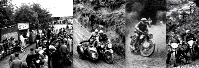 1938 ISDT START + THREE RIDING