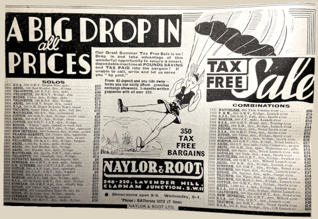 1938 NAYLOR & ROOT AD