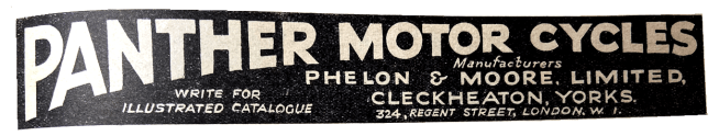 1938 PANTHER P&M AD