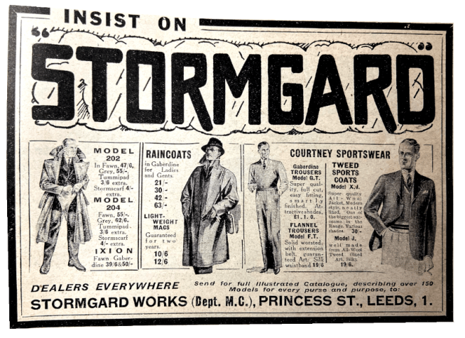 1938 STORMGARD AD