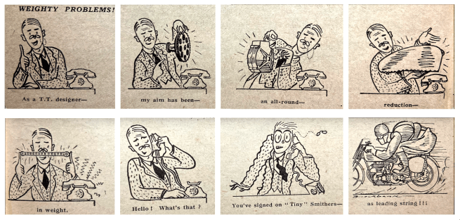 1938 WEIGHTY PROBLEM CARTOON