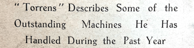 1938 WHAT I RODE STANDFIRST