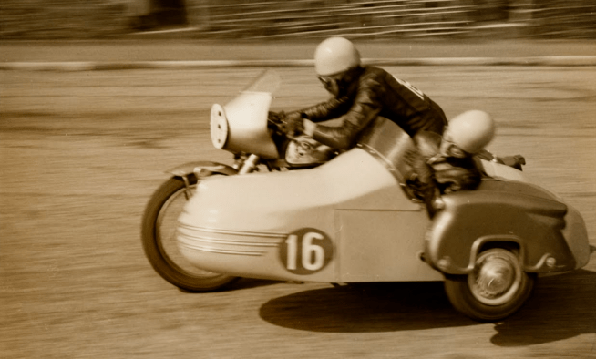 1958 ERIC OLIVER MRS PAT WISE SCAR TT 10TH DOMMI/MONACO