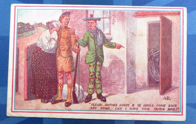 CARTOONS GIMME YOUR BIKE POSTCARD