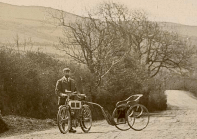 1903 1ST BIKE ON IOM PERCY BROOKE