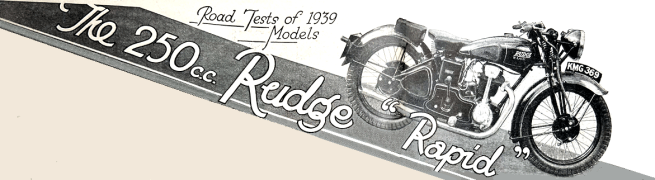 1939 RUDGE 250 TEST HEAD