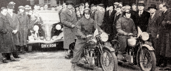 1939 TRIUMPH RUN START