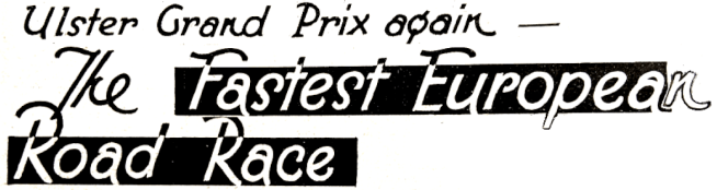 1939 ULSTER GP HEAD