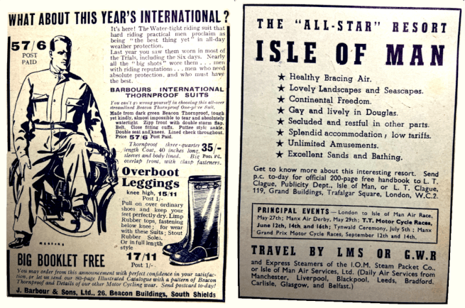 1939 BARBOUR IOM ADS