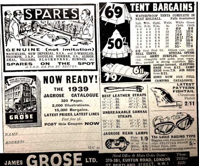 1939 GROSE AD