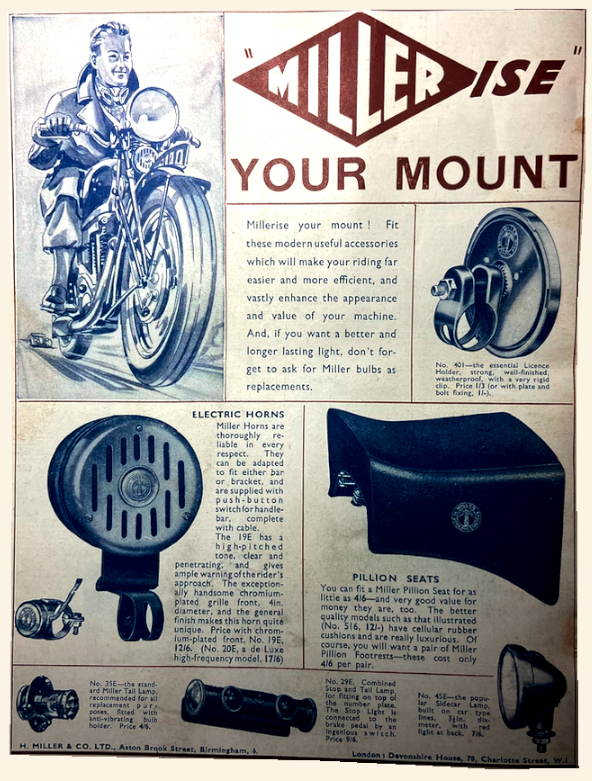 1939 MILLER PAGE AD