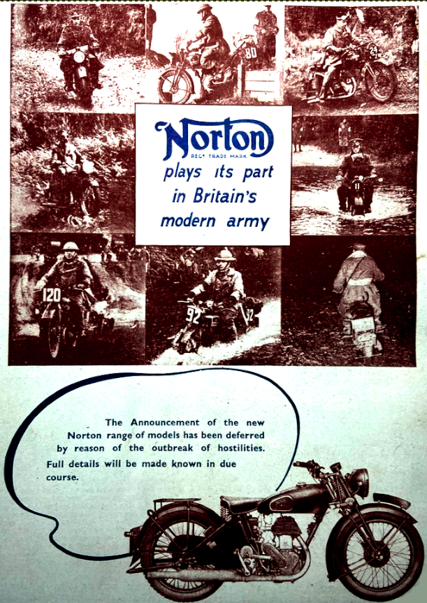 1939 NORTON WAR AD