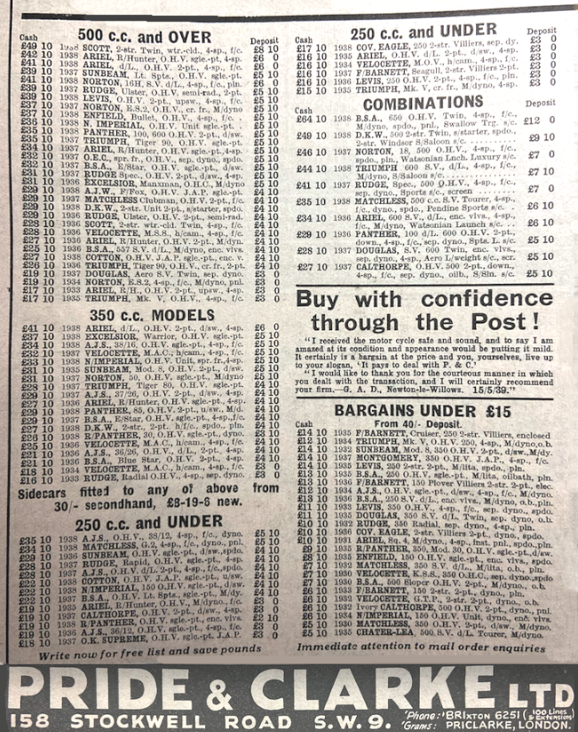 1939 P&C LIST AD