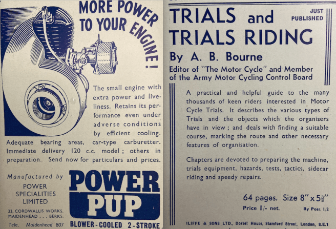 1939 POWERPUP TRIALSBOOK ADS
