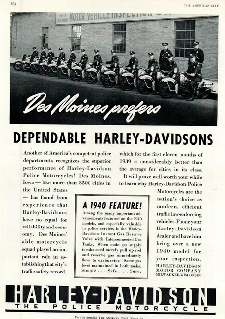 1940 HARLEY AD